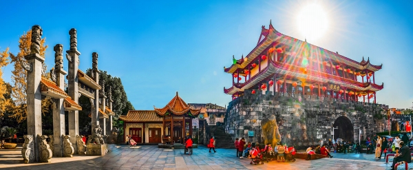 武冈王城公园一角